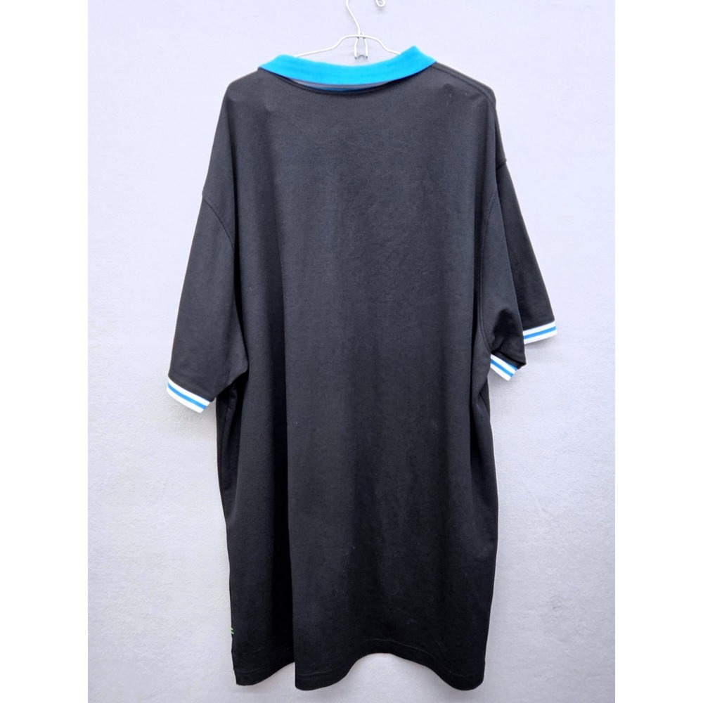 Psycho Bunny Black Blue Contrast Trim Pima Cotton Polo Shirt EUC Big & Tall 4XLT - Picture 3 of 14